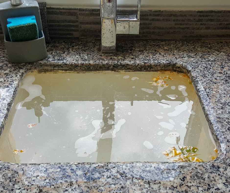 Clogged sink drain