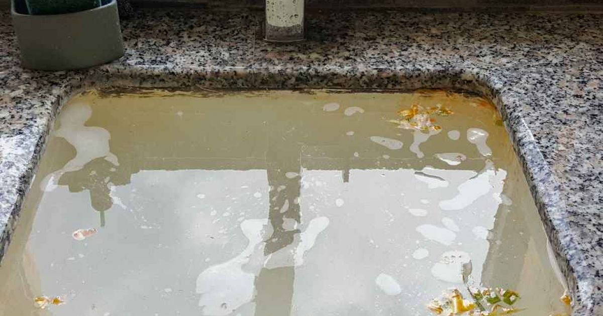 Clogged sink drain